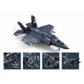 Sluban Model Bricks M38-B1361 F-35BS fighter aircraft in 1:44 scale